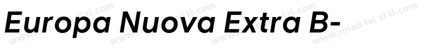 Europa Nuova Extra B字体转换